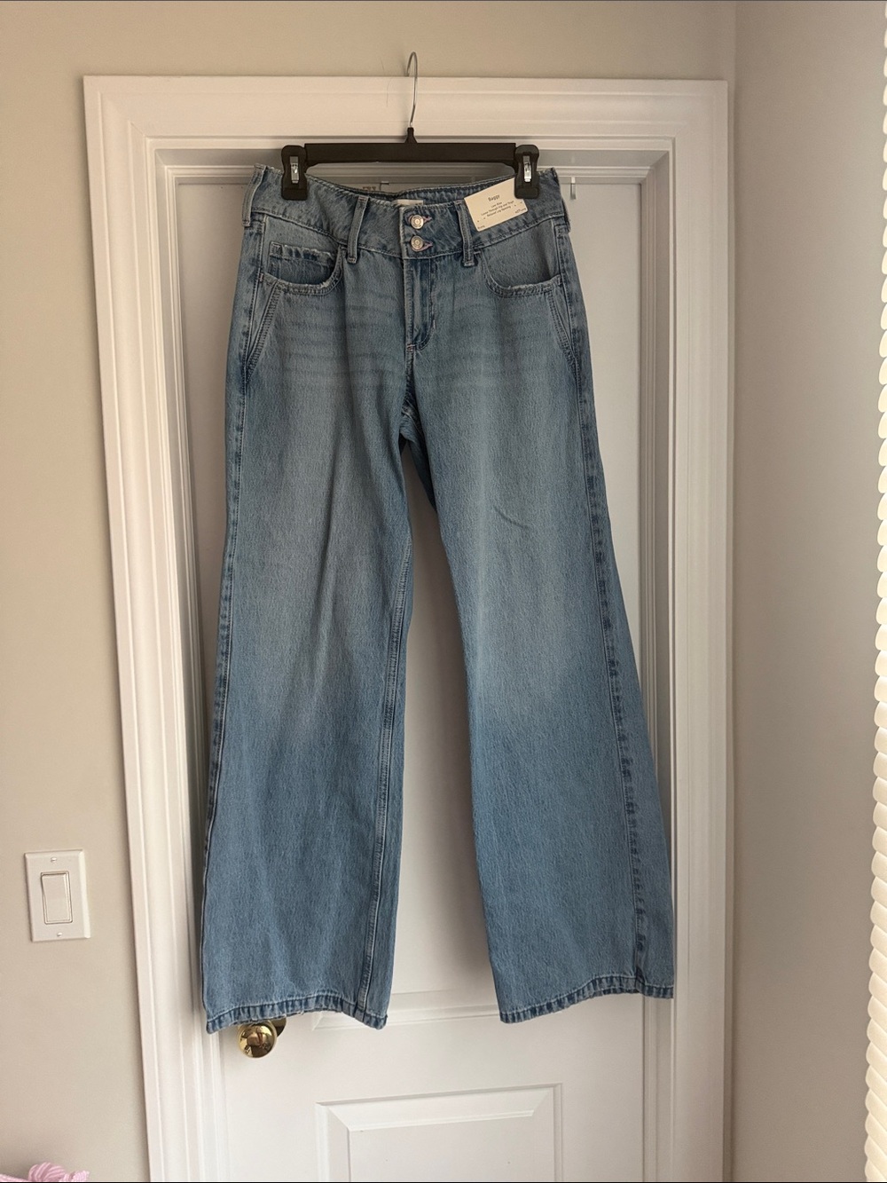 Hollister Light Blue Wide-Leg Women's Jeans